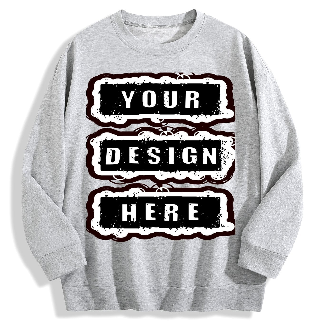 240g Crew Neck Sweatshirt - Light Gray